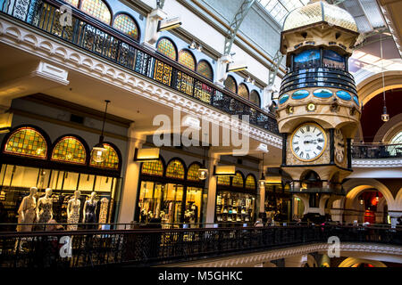 Das Queen Victoria Building ist ein hervorragendes Beispiel für die Grand retail Gebäude aus der Ära Victorian-Federation in Australien Stockfoto