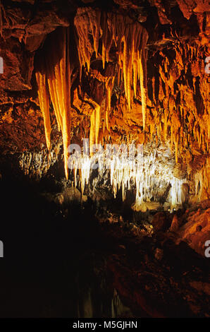 Italien, Abruzzen, stiffe Höhle Stockfoto