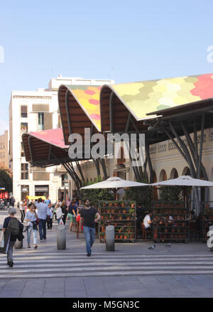 Mercat Santa Catarina La Ribera Barcelona Spanien Stockfoto