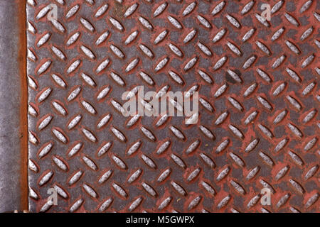 Rusty Diamond Platte Textur Stockfoto