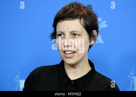 22 Februar 2018, Deutschland, Berlin: Berlinale, Pressekonferenz, "Berühre mich nicht": Regisseur Adina Pintilie, Rumänien. Der Film ist als Teil der Berlinale. Quelle: dpa Picture alliance/Alamy leben Nachrichten Stockfoto