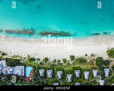 Hermitage Bay, Antigua Stockfoto