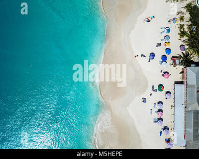 Darkwood Beach, halb Hyde Bay, Antigua Stockfoto