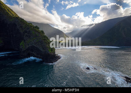 Wailau Tal, North Shore, Molokai, Hawaii Stockfoto