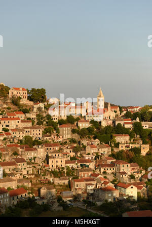 Lastovo Altstadt, Insel Lastovo, Kroatien Stockfoto