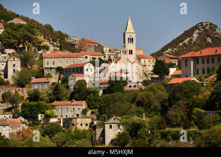 Lastovo Altstadt, Insel Lastovo, Kroatien Stockfoto