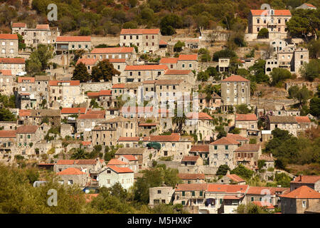 Lastovo Altstadt, Insel Lastovo, Kroatien Stockfoto