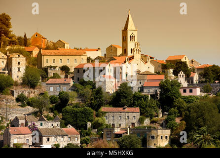 Lastovo Altstadt, Insel Lastovo, Kroatien Stockfoto