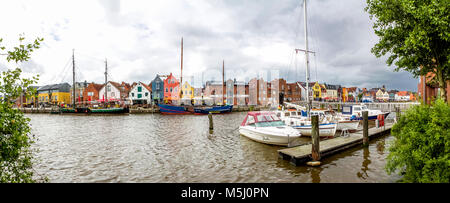 Deutschland, Schleswig-Holstein, Husum, Altstadt, Hafen Stockfoto