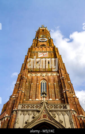 Deutschland, Bayern, Landshut, St. Martins Kirche Stockfoto