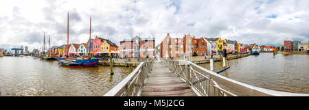 Deutschland, Schleswig-Holstein, Husum, Altstadt, Hafen Stockfoto