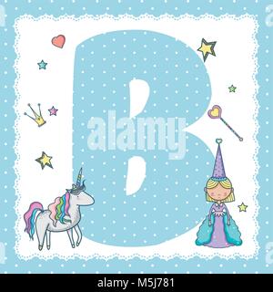 B Buchstaben für Kinder Stock Vektor
