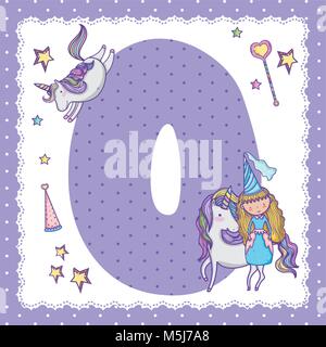 O Buchstaben für Kinder Stock Vektor