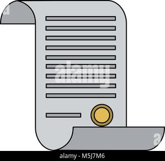 Diplom Zertifizierung öffnen Stock Vektor