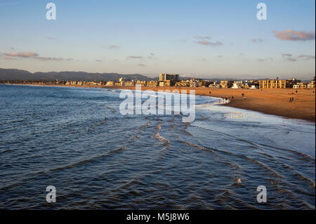 Strände in Los Angeles von Veniceto Santa Monica, CA Stockfoto