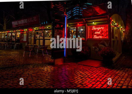 Drei Brüder Burger Joint, Bristol, Großbritannien Stockfoto