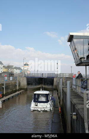 Februar 2018 - Portishead, North Somerset Stockfoto