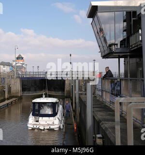 Februar 2018 - Portishead, North Somerset Stockfoto