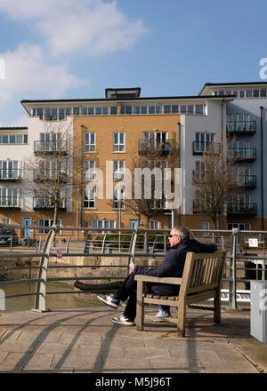 Februar 2018 - Portishead, North Somerset Stockfoto