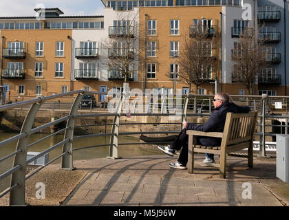 Februar 2018 - Portishead, North Somerset Stockfoto