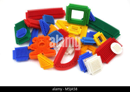 Stickle Bricks Bausteine Spielzeug Stockfoto