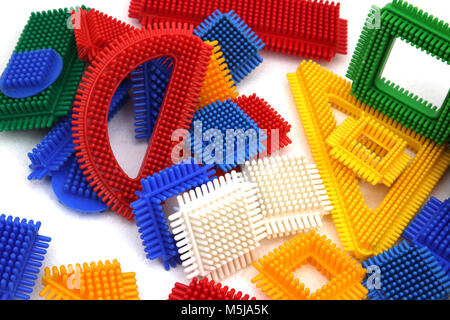 Stickle Bricks Bausteine Spielzeug Stockfoto