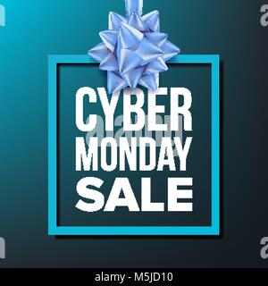 Cyber Monday Verkauf Banner Vektor. November Cyber Monday Sale Plakat. Marketing Werbung Design Illustration. Template Design für Cyber Monday, Plakat, Broschüre, Karte, Shop Rabatt Werbung. Stock Vektor