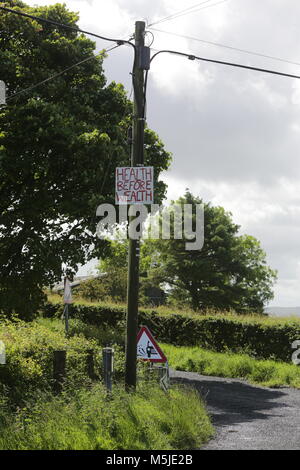 GOLD MINING IN DER SPERRINS, NORDIRLAND - 15-Juni-2017 - Stockfoto