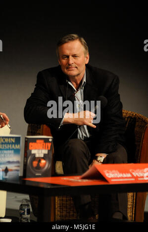 Schriftsteller Ian Rankin, nimmt an Konferenz am Quais du Polar, Lyon, Frankreich Stockfoto