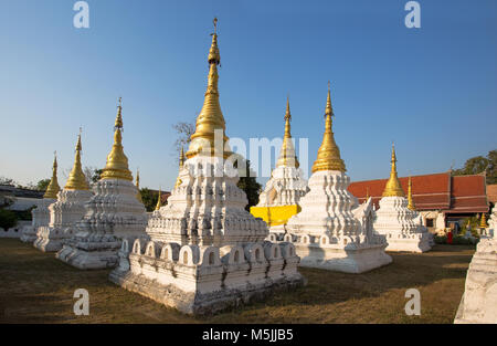 Wat Chedi Sao Tempel, Lampang, Thailand Stockfoto