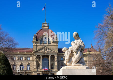 War Memorial Straßburg, Palais du Rhin, Palast der Rhein, Place de la République, Neustadt, Straßburg, Elsass, Frankreich, Europa, Stockfoto