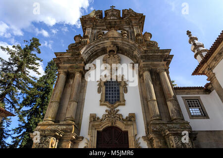 Fassade der Kapelle der Mateus Palast in Vila Real, Portugal Stockfoto