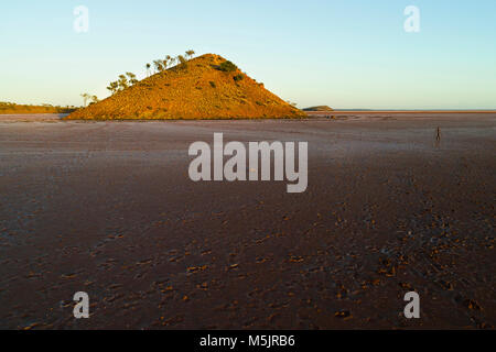 Kunst Skulptur (innerhalb Australiens Ausstellung) am Lake Ballard von Antony Gormley, Murchison, Western Australia Stockfoto