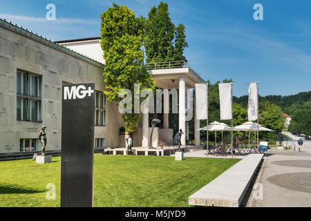 Das Museum für Moderne Kunst (Moderna Galerija) ist in Ljubljana. Das Gebäude wurde 1948 von dem Architekten Edvard Ravnikar, Ljubljana, Slowenien, Eu gebaut Stockfoto