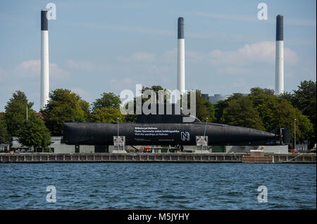 Museum Schiff HDMS Saelen S323, den stillgelegten Royal Danish Navy Tumleren Klasse kleine U-Boot in Deutschland in 1965 gebaut für Königliche Norwegische Stockfoto