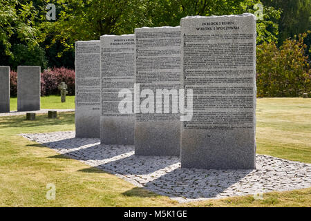 Der größte Friedhof von deutschen Soldaten in Polen, Poznan Stockfoto