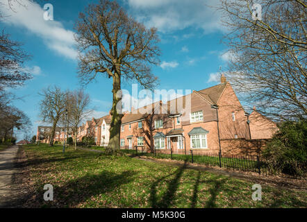 Neu gebaute Häuser in Kings Heath, Birmingham, Großbritannien Stockfoto