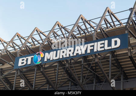 Das Stadion Murrayfield, Edinburgh, Schottland, Großbritannien Stockfoto