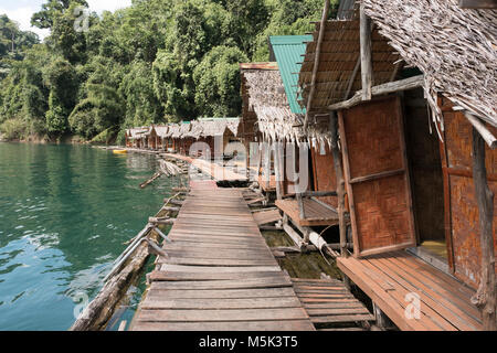 Hausboote, Khao Sok National Park thailand Stockfoto