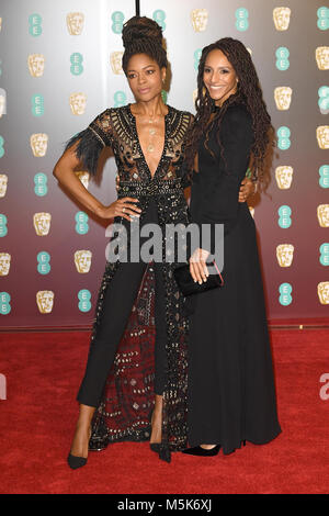 Naomie Harris besucht die 71. British Academy Film Awards (BAFTA) in der Royal Albert Hall in London. 18. Februar 2018 © Paul Treadway Stockfoto