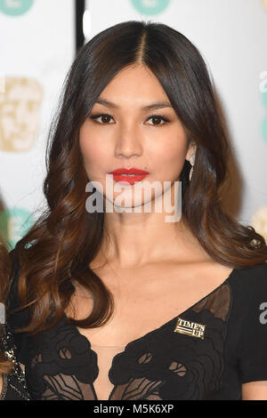 Gemma Chan besucht die 71. British Academy Film Awards (BAFTA) in der Royal Albert Hall in London. 18. Februar 2018 © Paul Treadway Stockfoto