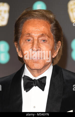 Valentino besucht die 71. British Academy Film Awards (BAFTA) in der Royal Albert Hall in London. 18. Februar 2018 © Paul Treadway Stockfoto