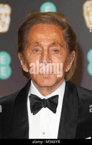 Valentino besucht die 71. British Academy Film Awards (BAFTA) in der Royal Albert Hall in London. 18. Februar 2018 © Paul Treadway Stockfoto