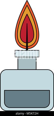 Bunsen leichter isoliert Stock Vektor
