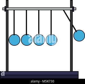 Newtons wiege Pendel Stock Vektor