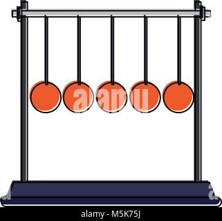 Newtons wiege Pendel Stock Vektor