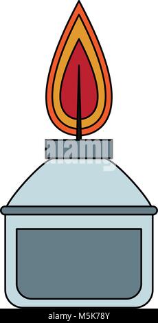 Bunsen leichter isoliert Stock Vektor