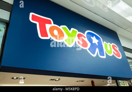 Hongkong - April 4, 2019: toysrus Store in Hongkong. Stockfoto