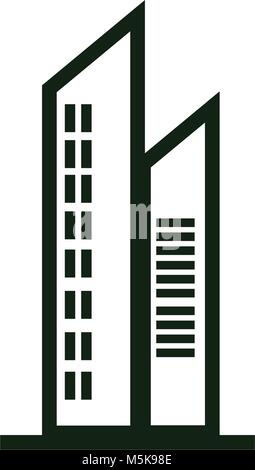 Apartment Vektorsymbol, Haus-symbol. Moderne, einfache flache isolierte Illustration für Web site oder mobile App Stock Vektor