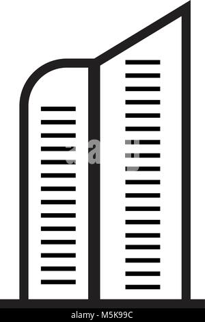 Apartment Vektorsymbol, Haus-symbol. Moderne, einfache flache isolierte Illustration für Web site oder mobile App Stock Vektor